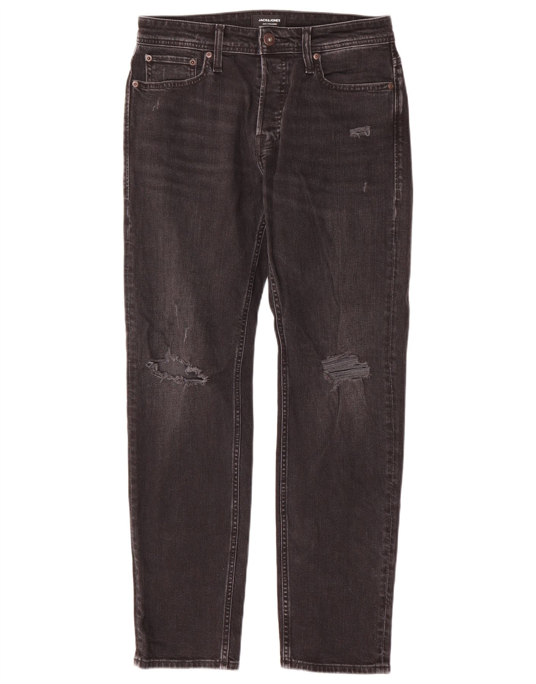 Jack & Jones muške uske traperice W29 L30, crni pamuk