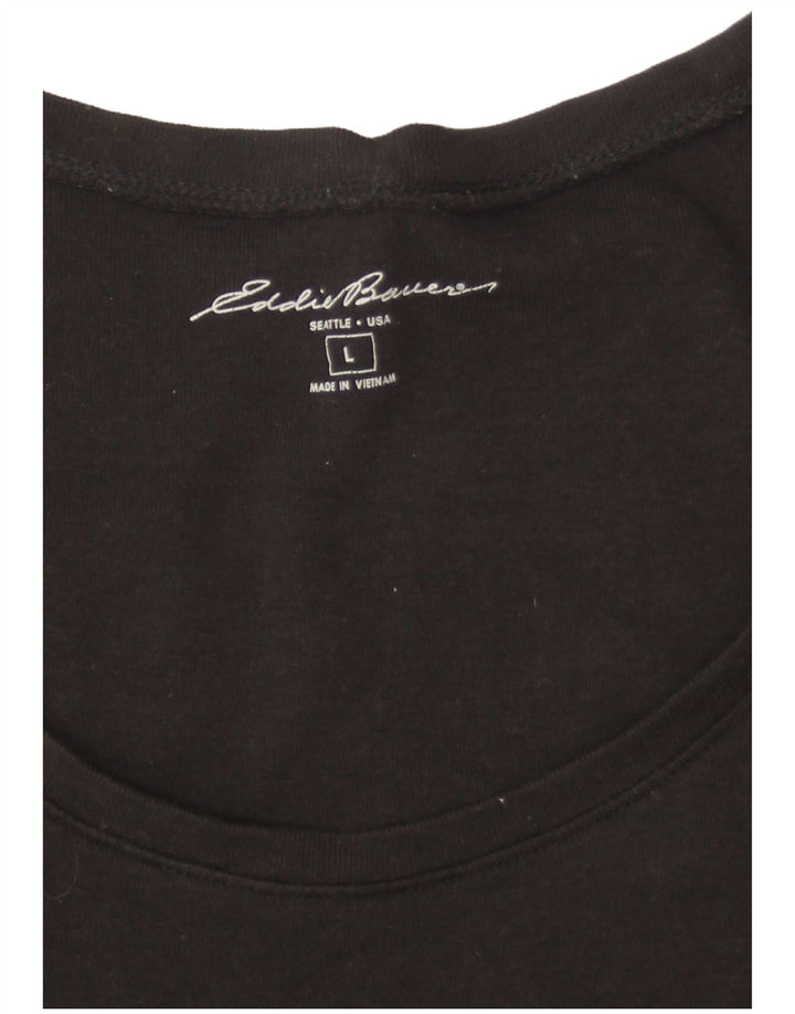 EDDIE BAUER Ženska majica kratkih rukava UK 16 velika crna