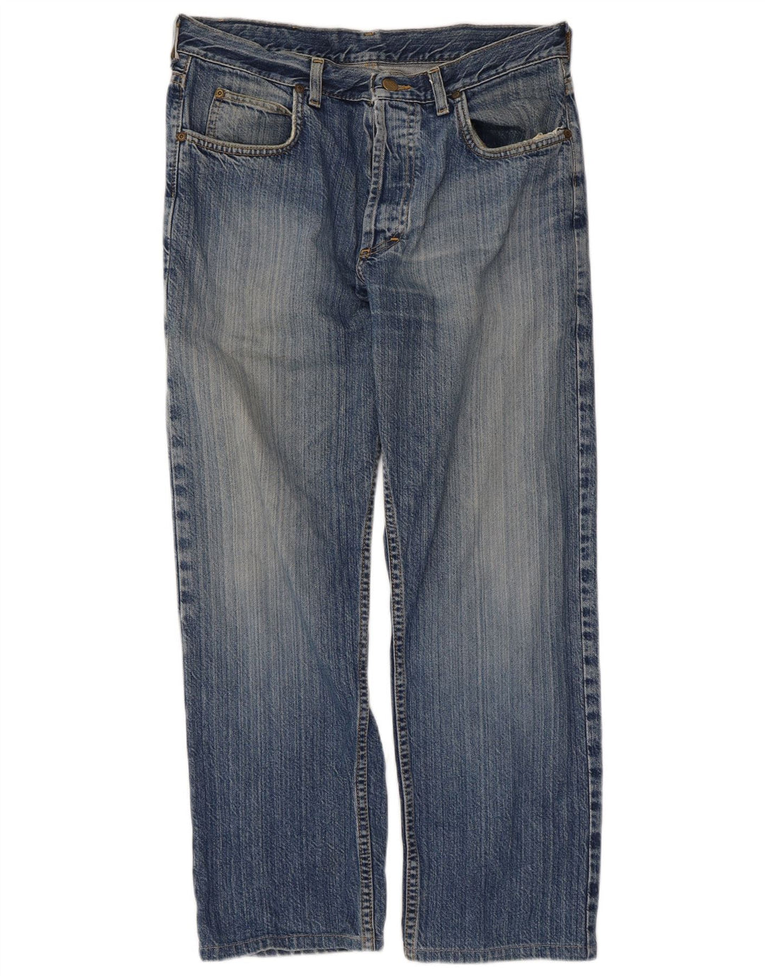 Lee Mens Seattle Straight Jeans W34 L27 Plavi pamuk