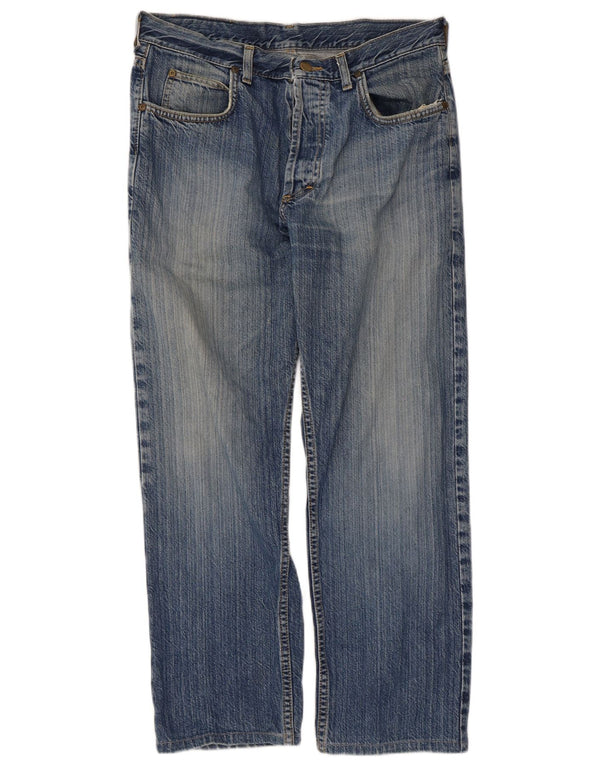 Lee Mens Seattle Straight Jeans W34 L27 Plavi pamuk