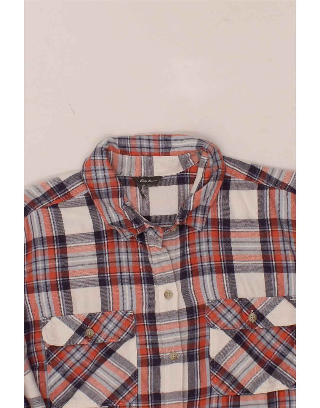 EDDIE BAUER Womens Flannel Shirt UK 16 Large Multicoloured Check Cotton Vintage Eddie Bauer and Second-Hand Eddie Bauer from Messina Hembry 