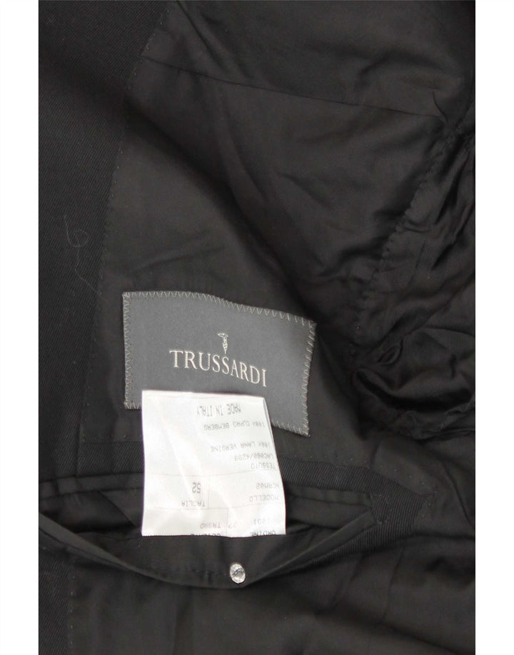 Trussardi muška jakna sa 2 gumba IT 52 XL crna vuna