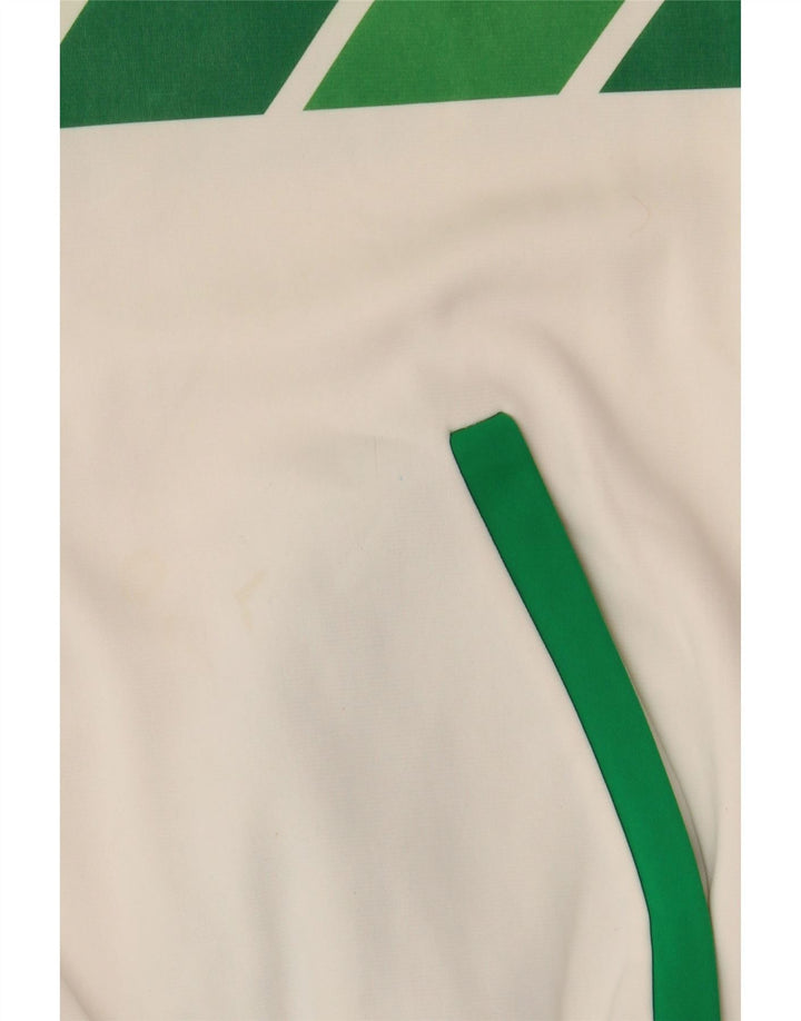 Vintage muška gornja jakna od trenirke 2XL bijeli najlon u boji