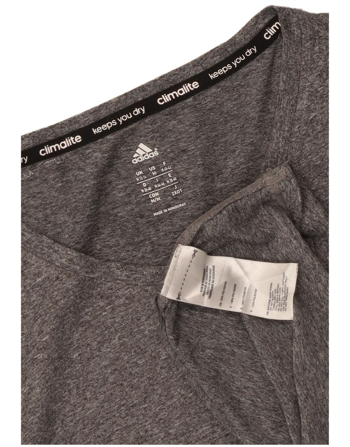Adidas ženska majica kratkih rukava Climalite UK 12/14 srednje siva