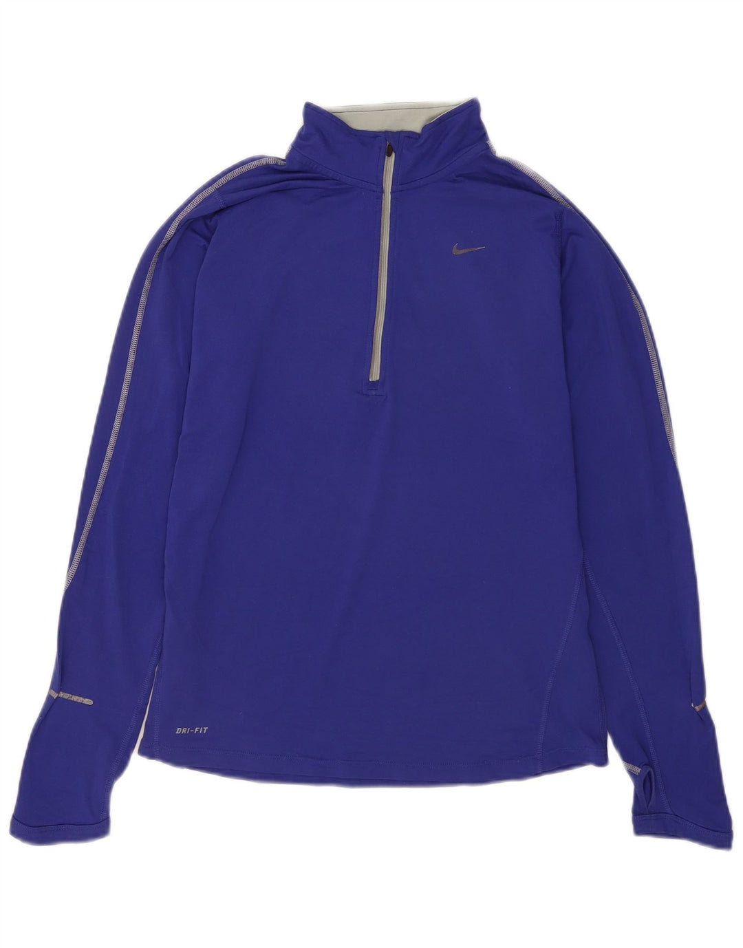 Nike Ženska trenirka Dri Fit Zip Neck Top UK 12 Medium Blue