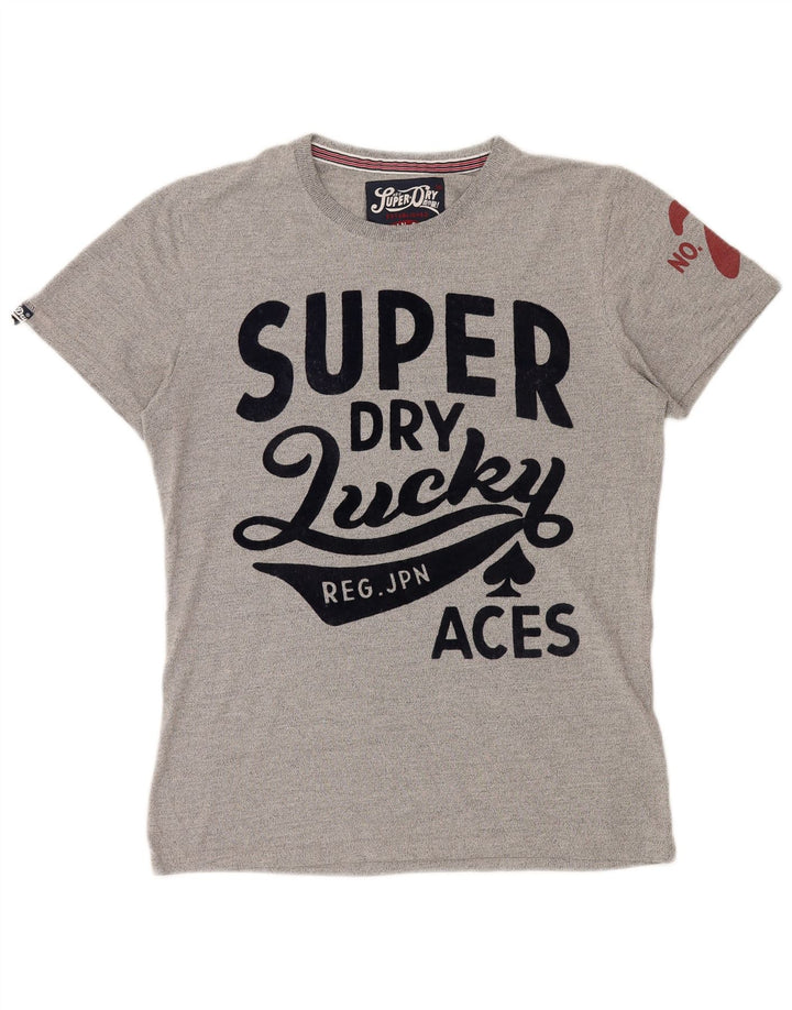 SUPERDRY muška grafička majica kratkih rukava srednje sivi pamuk