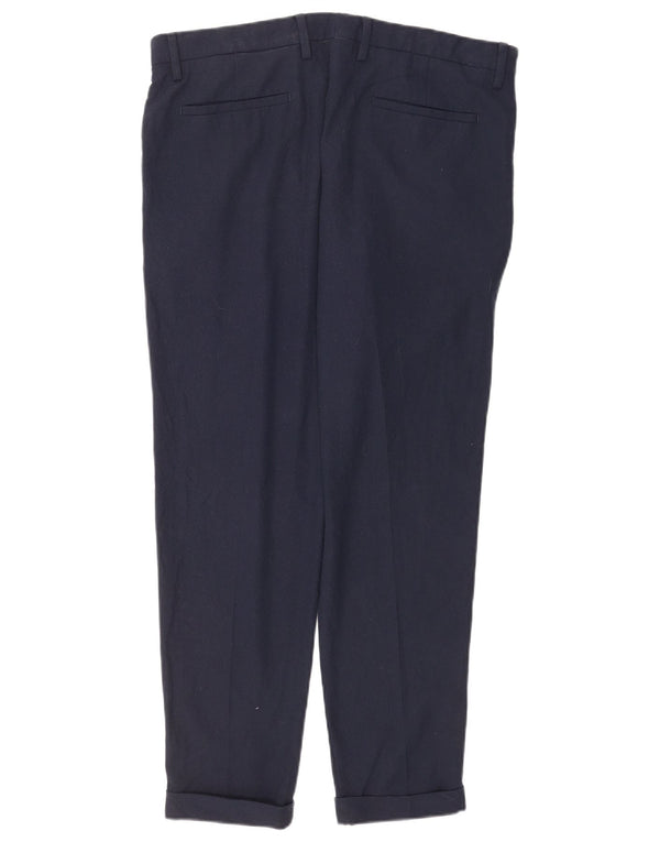 Zara muške uske hlače EU 44 Large W34 L30 tamnoplavi poliester