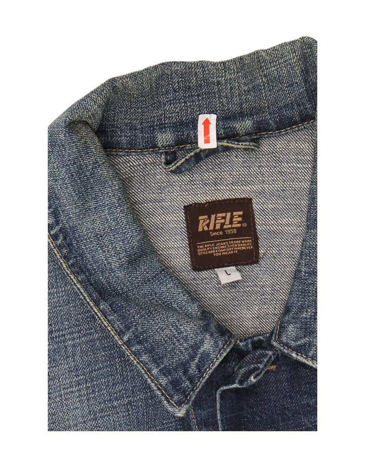 RIFLE Ženska traper jakna UK 16 Large Blue Cotton