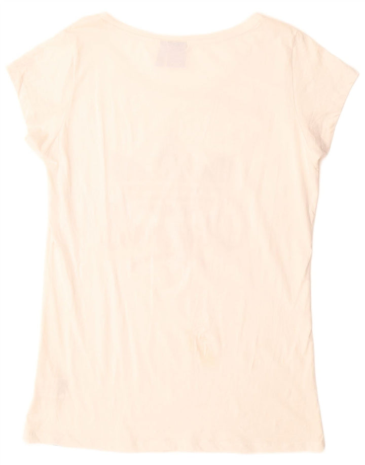 ADIDAS ženska majica kratkih rukava s dugim crtama UK 22 XL bijeli pamuk