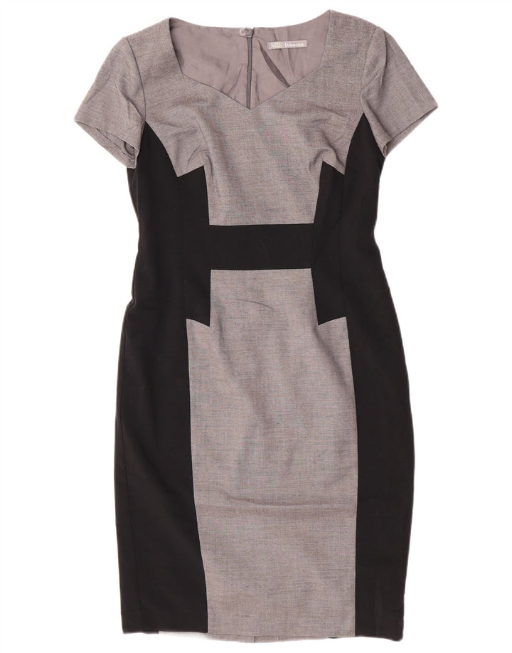 Marks & Spencer ženska plašt haljina UK 10 Small Gray Colourblock Poliester