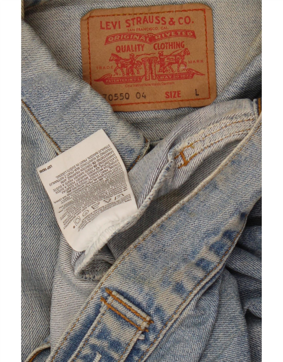 Levi's muška traper jakna UK 40 Large Blue Cotton