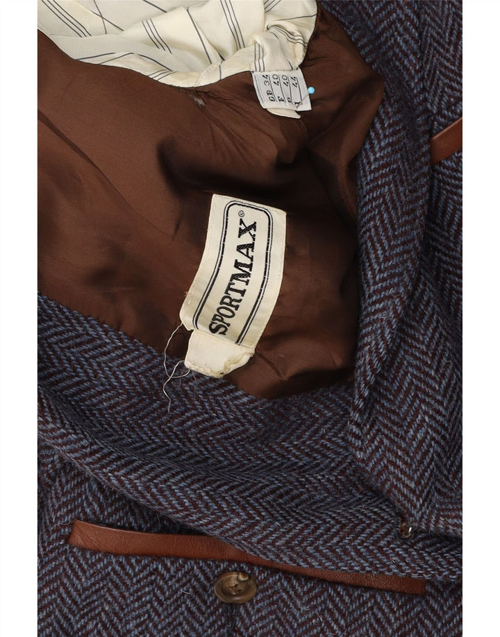 Sportmax ženska seoska jakna sa jaknom IT 44 Srednje tamnoplava