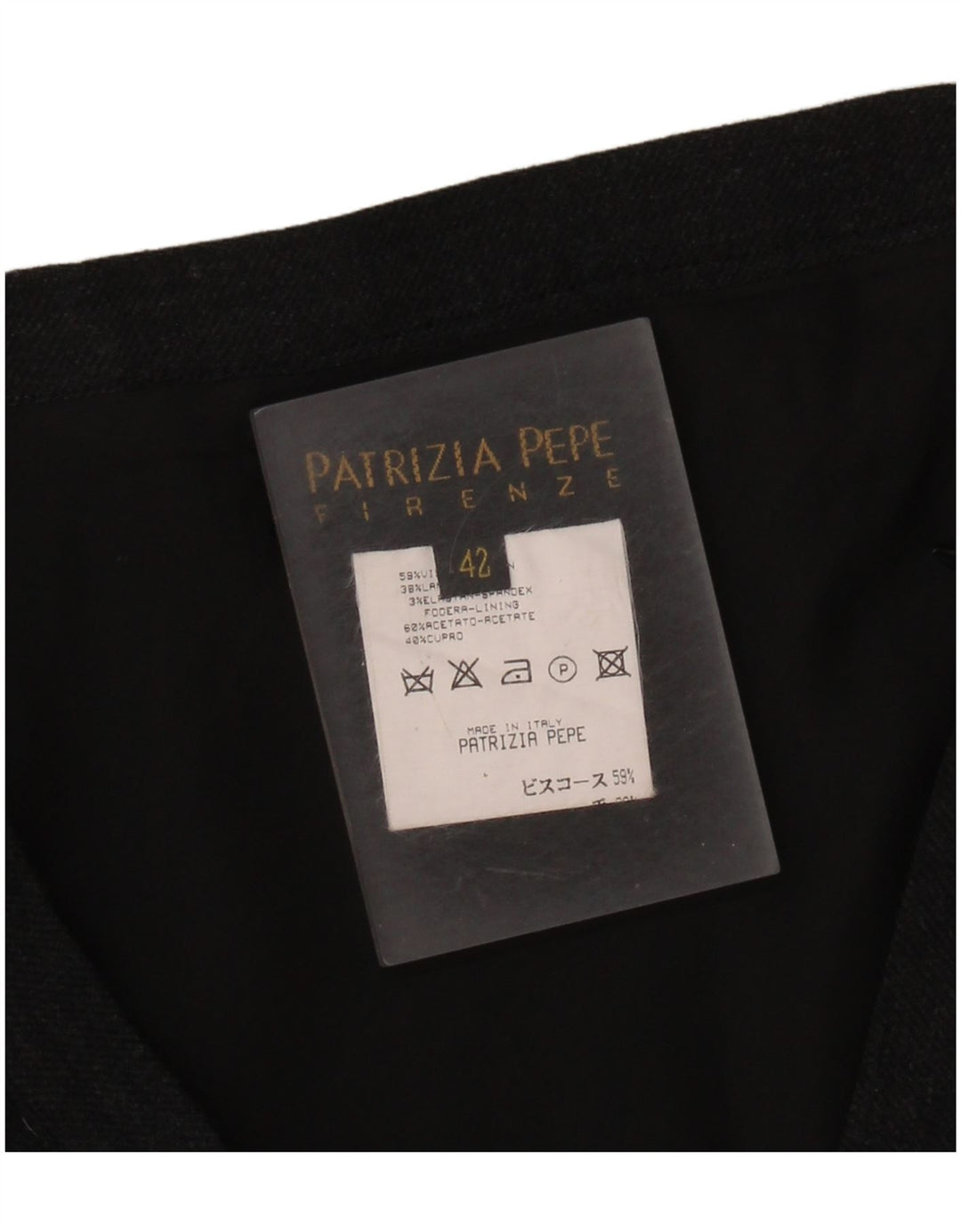 Ženska mini suknja Patrizia Pepe IT 42 srednje veličine W28 crna viskoza