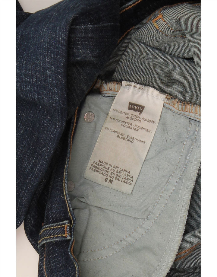 LEVI'S Womens 524 Super Low Slim Jeans US 9 Medium W30 L32 Blue Cotton