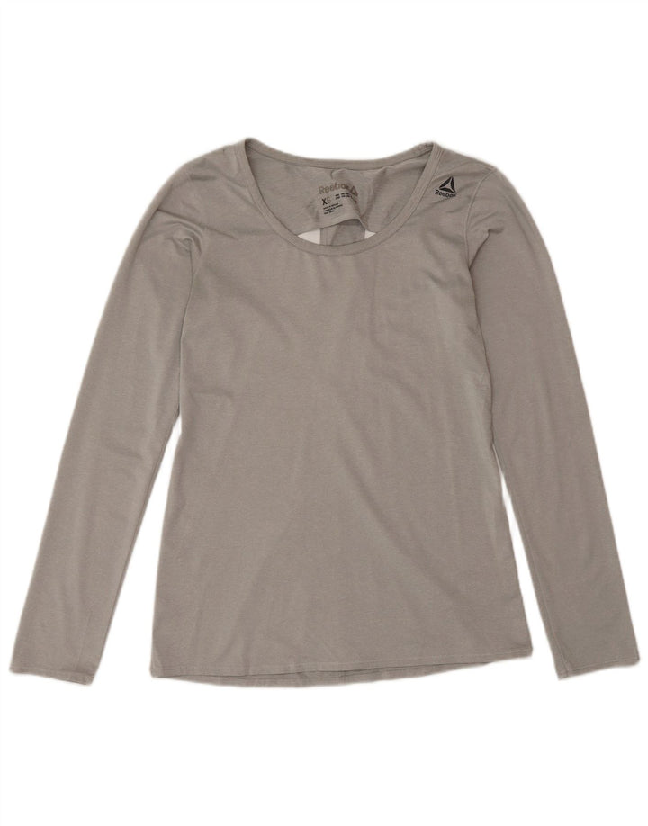 Reebok muška majica dugih rukava UK 8 male sive sportske od poliestera