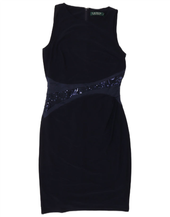 RALPH LAUREN Ženska plašt haljina bez rukava US 4 Mala tamnoplava poliester