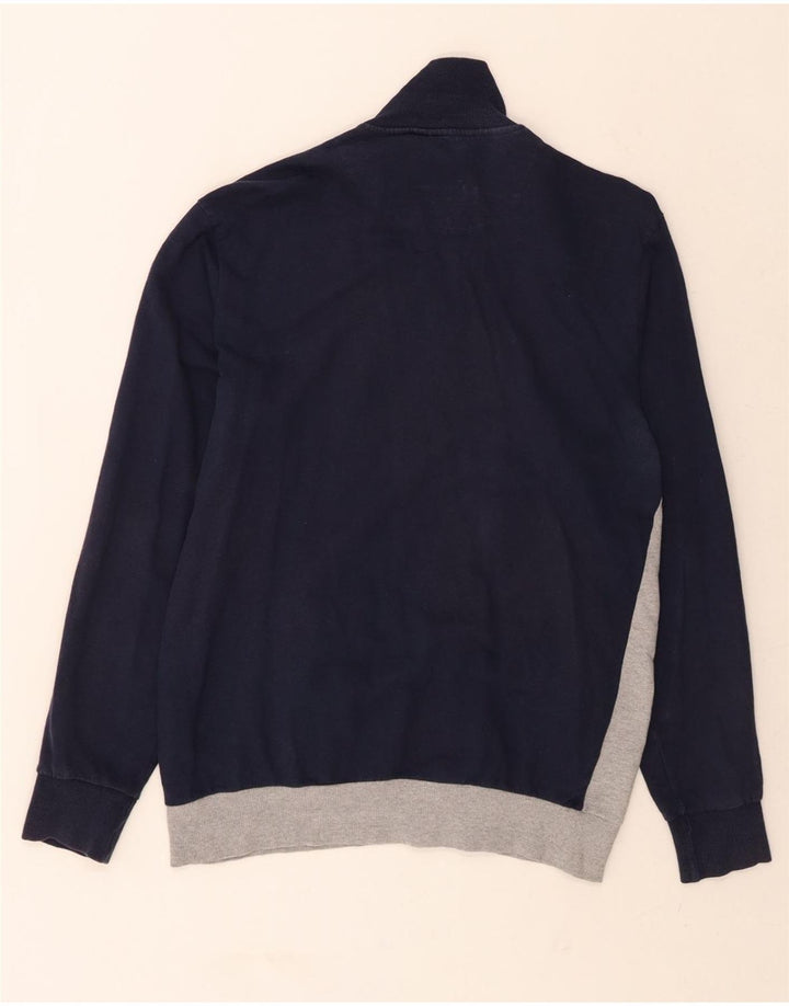 LOTTO Mens Tracksuit Top Jacket Large Navy Blue Colourblock Cotton Vintage Lotto and Second-Hand Lotto from Messina Hembry 