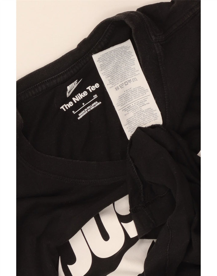 Nike Muška majica kratkih rukava s grafičkim motivima, mala, crna pamučna