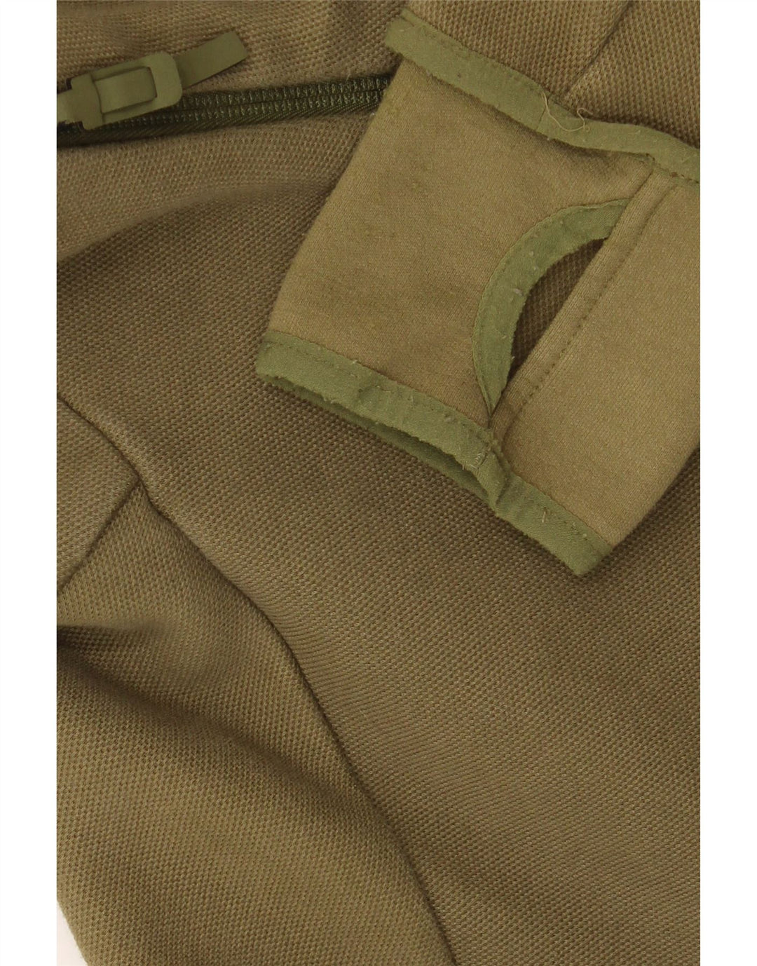 ADIDAS muški pulover s kapuljačom s grafičkim patentnim zatvaračem, veliki kaki