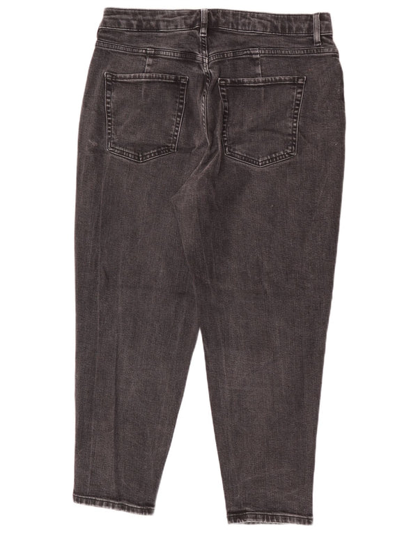 Marks & Spencer ženske sužene skraćene traperice Mom UK 14 Large W32 L25 sive
