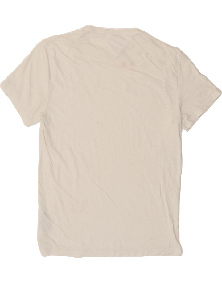 TOMMY HILFIGER Mens T-Shirt Top Large White Cotton Vintage Tommy Hilfiger and Second-Hand Tommy Hilfiger from Messina Hembry 