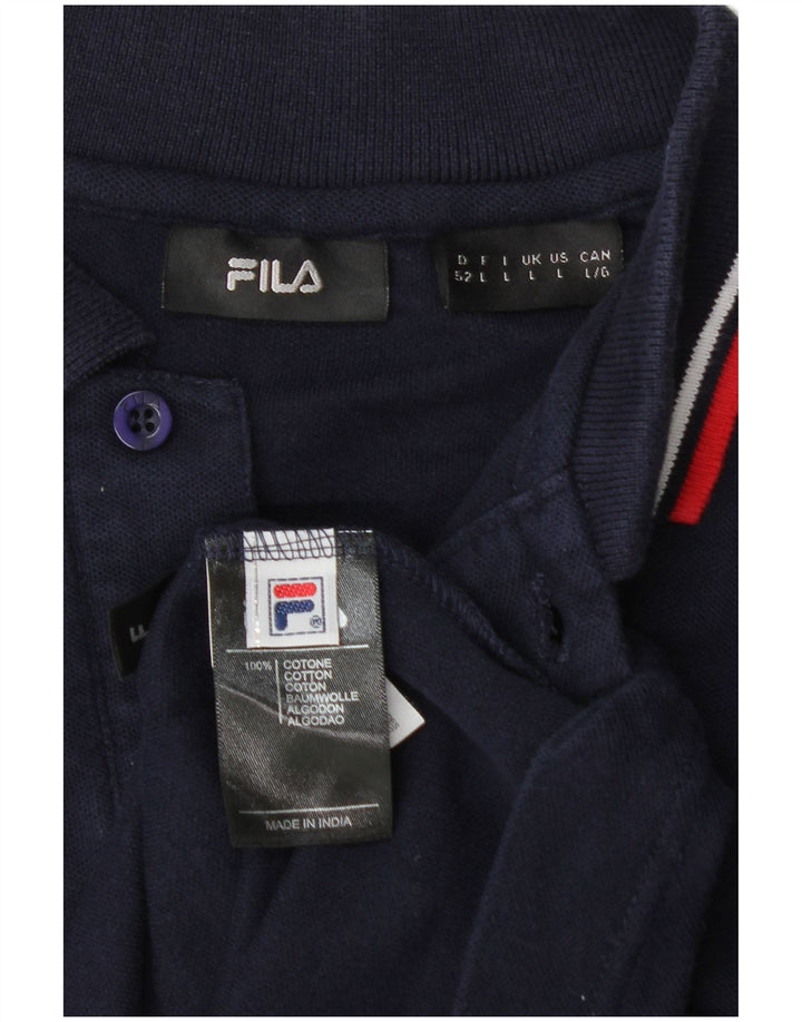 FILA muška polo majica velika tamnoplava pamuk