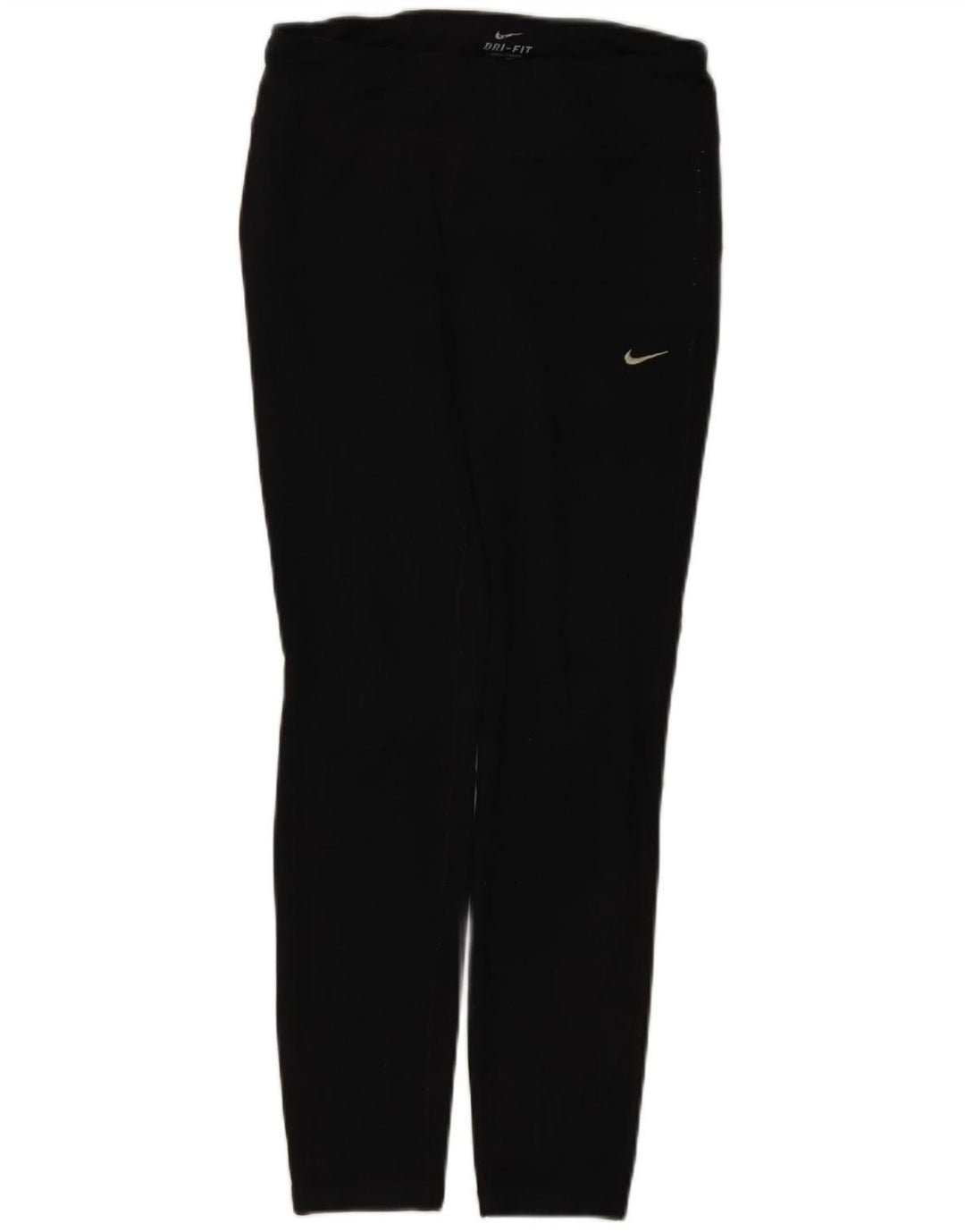 Nike Ženske Dri Fit Leggings UK 12 Srednje crni poliester