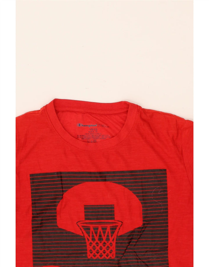 CHAMPION Boys Graphic T-Shirt Top 10-11 Years Red Vintage Champion and Second-Hand Champion from Messina Hembry 
