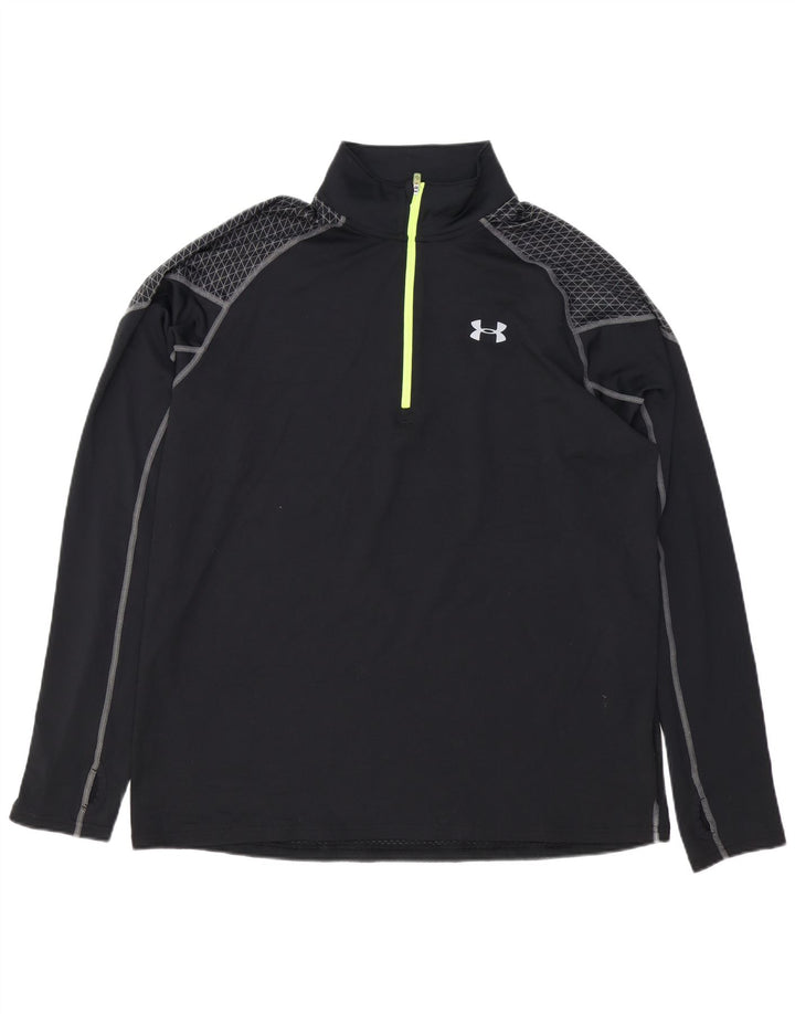 UNDER ARMOUR Gornji dio trenirke Cold Gear s patentnim izrezom XL, crni