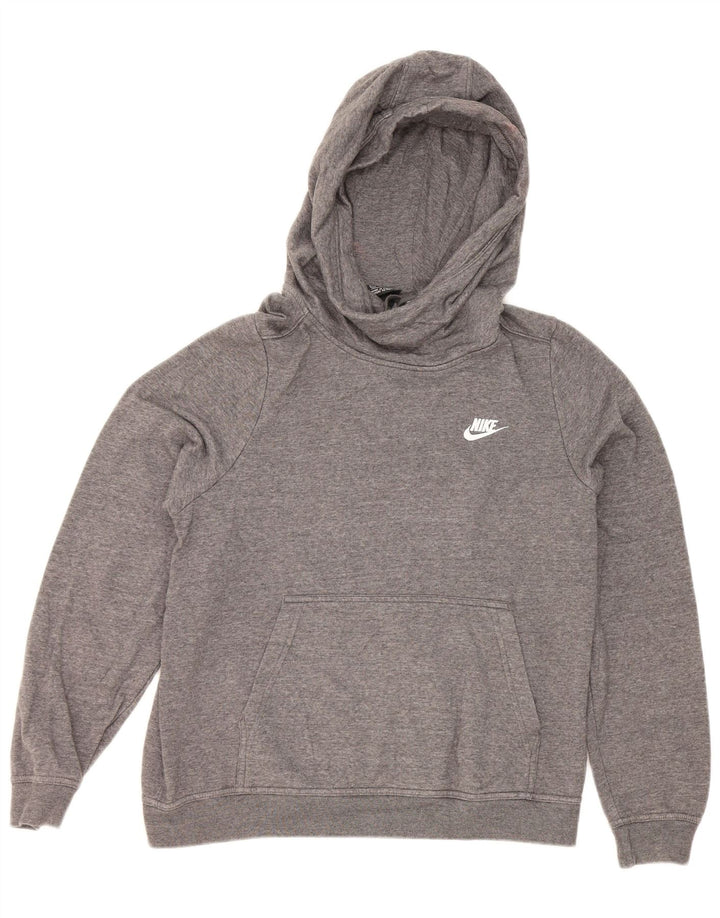 Nike Ženska majica s kapuljačom UK 14 Srednje sivi pamuk