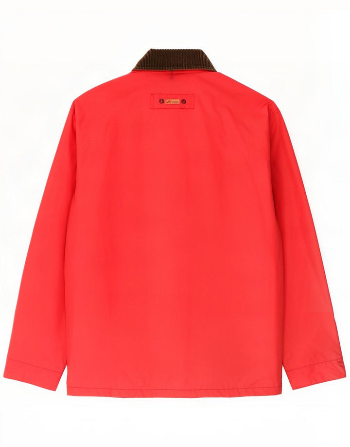 K-Way Mens Utility Jacket UK 38 Medium Red Colourblock Polyamide