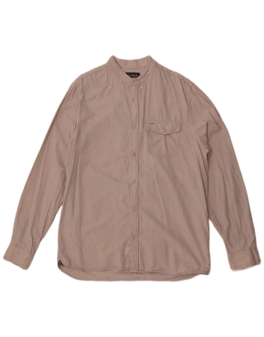 Woolrich muška košulja, pamuk s velikim bijelim prugama