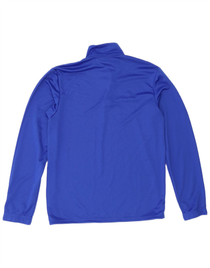 Adidas muška trenirka Aeroready zip izrez i gornji dio trenirke srednje plave boje od poliestera