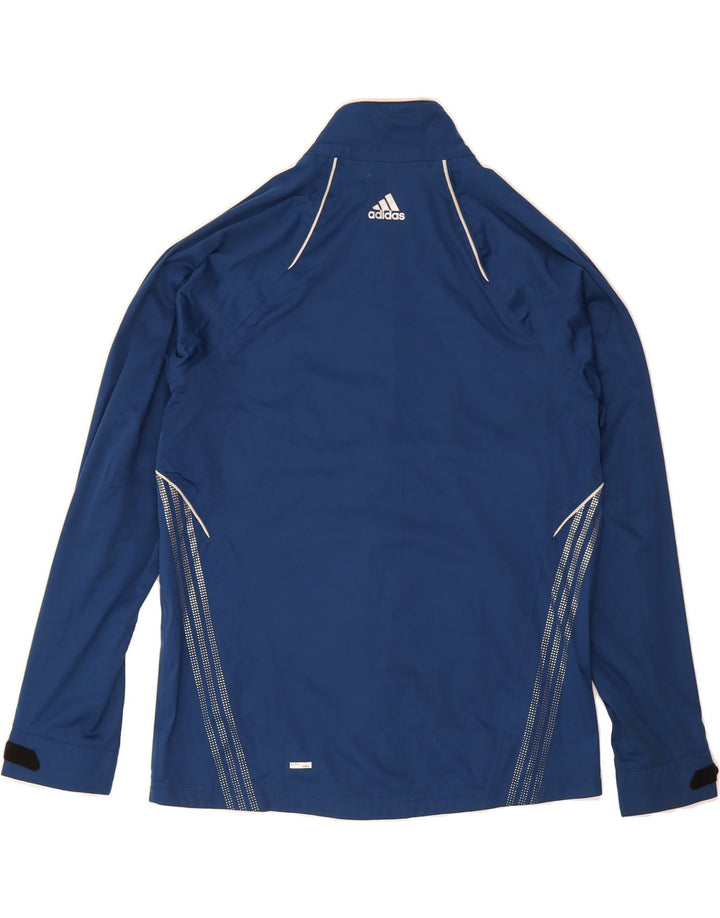 ADIDAS Mens Clima Proof Tracksuit Top Jacket Medium Blue Polyester Vintage Adidas and Second-Hand Adidas from Messina Hembry 