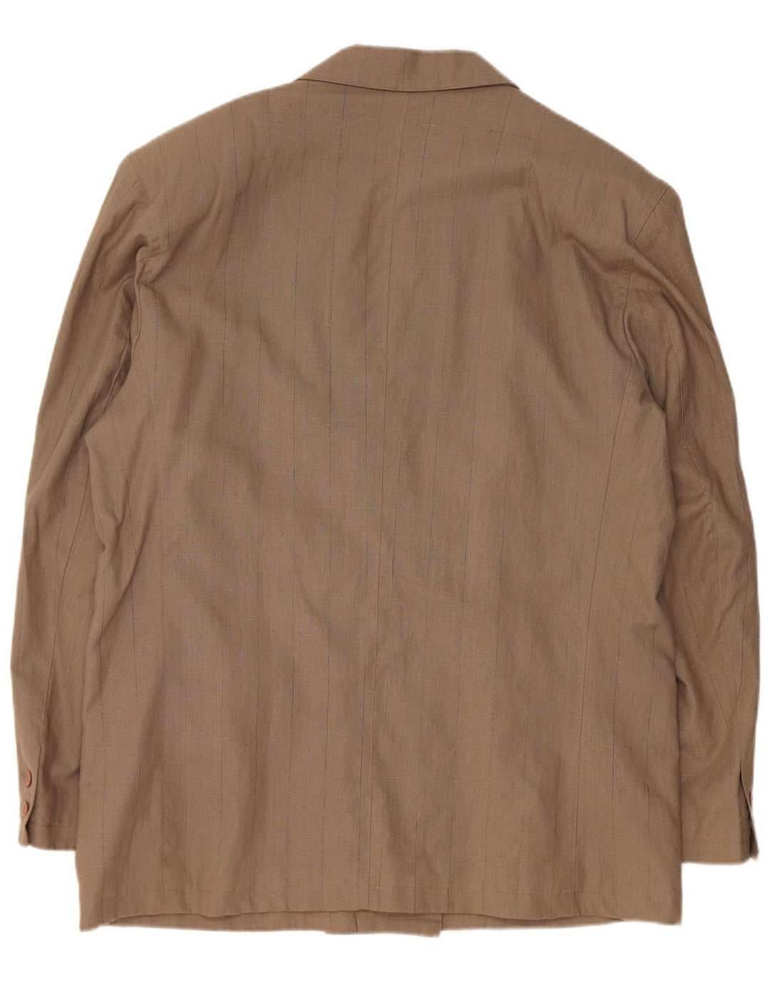 VINTAGE muška jakna s dvostrukim kopčanjem EU 56 3XL od smeđeg lana