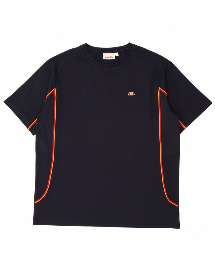 ELLESSE Majica kratkih rukava za dječake 13-14 godina tamnoplavi poliester