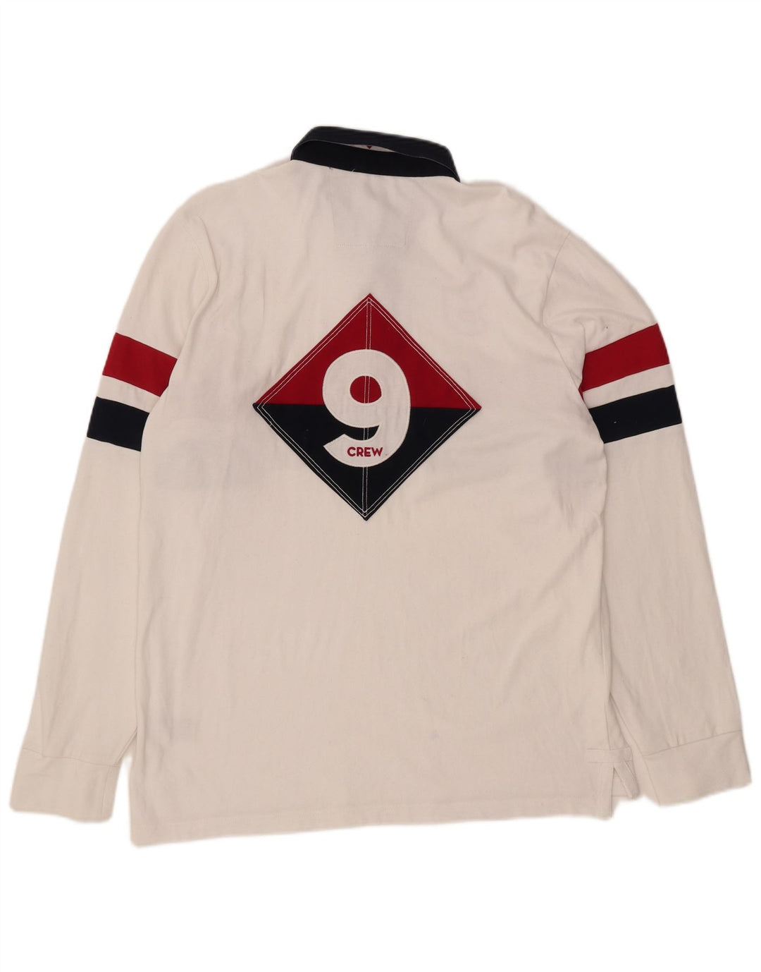 CREW ODJEĆA Muška grafička ragbi polo majica velika bijela boja