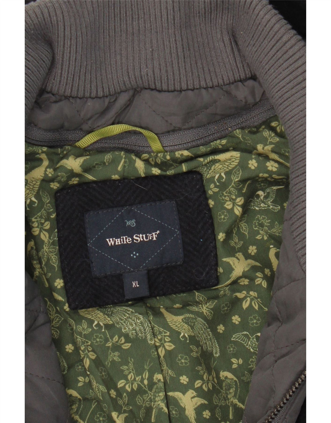 WHITE STUFF Mens Overcoat UK 42 XL Navy Blue Polyester