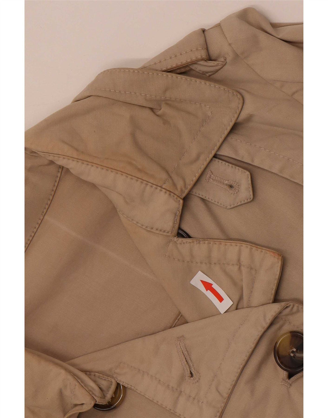 Massimo Dutti ženski kratki trenč kaput s dvostrukim kopčanjem UK 14 Srednje bež