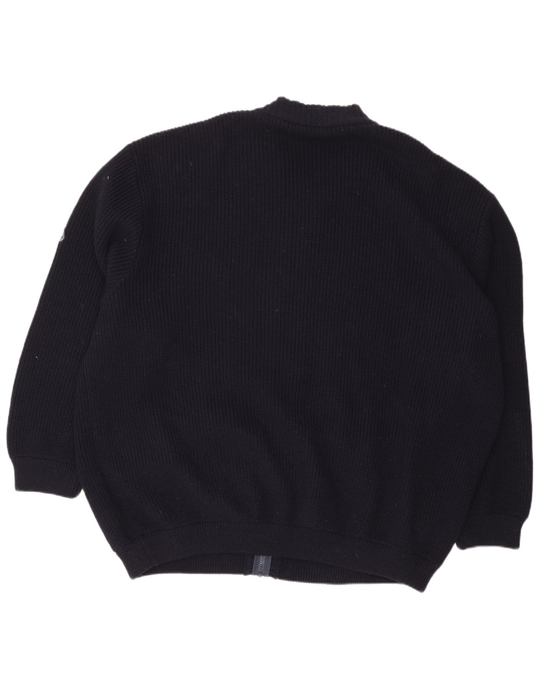 Vintage muški oversized kardigan pulover XL tamnoplava vuna