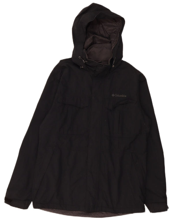 Columbia muška vjetrovka s kapuljačom UK 38 srednje crni najlon