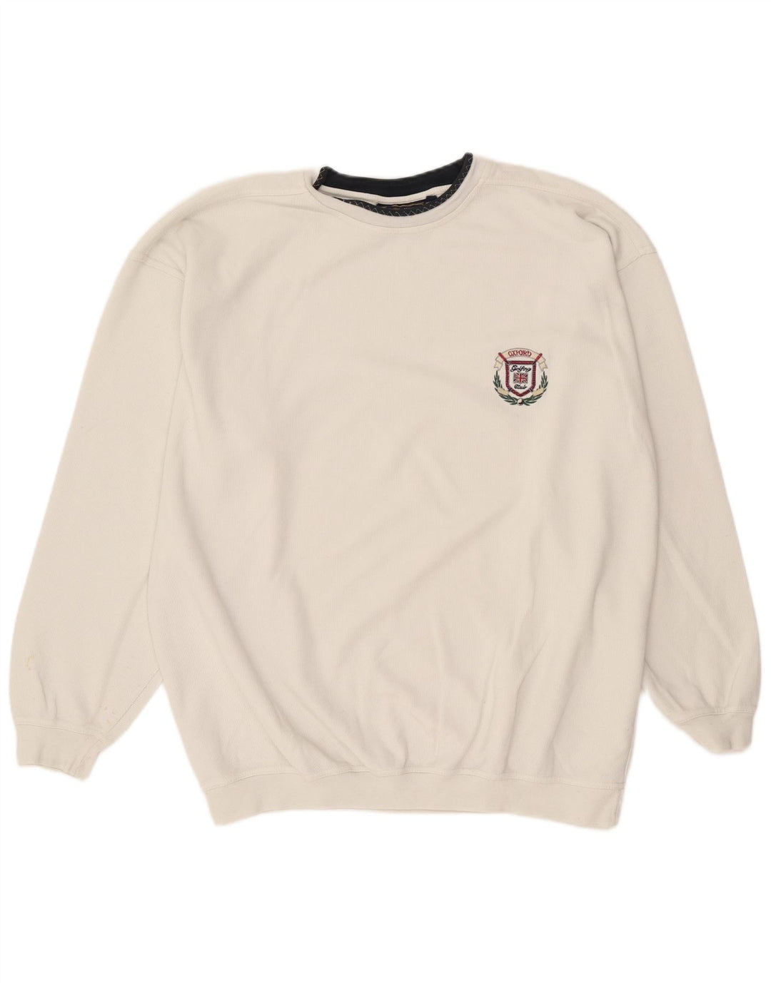 Vintage muški džemper 2XL bijeli pamuk