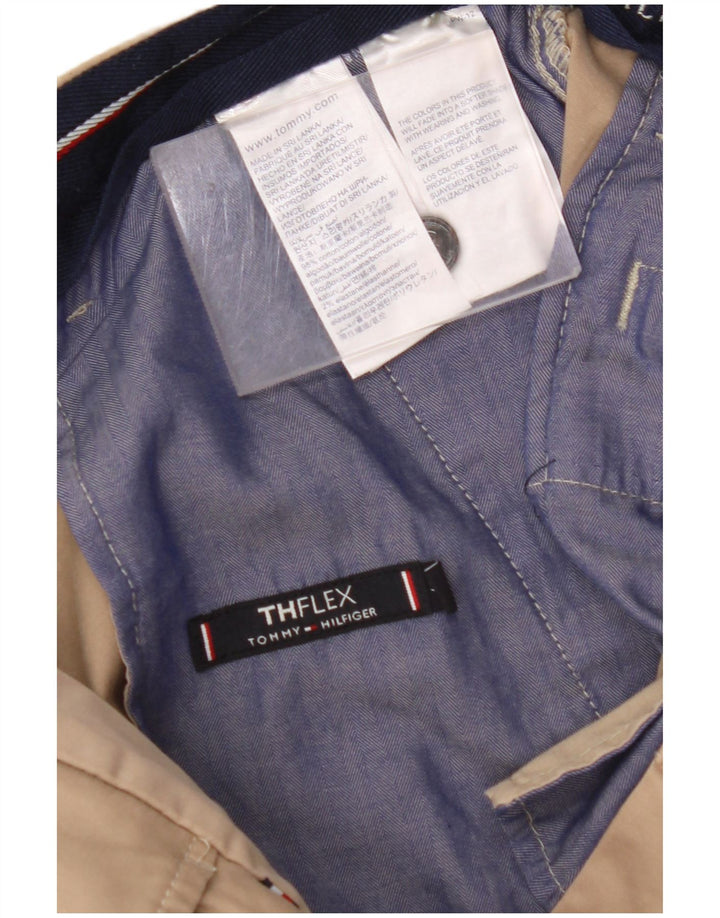 TOMMY HILFIGER Muške ravne chino hlače W36 L32 Bež pamuk
