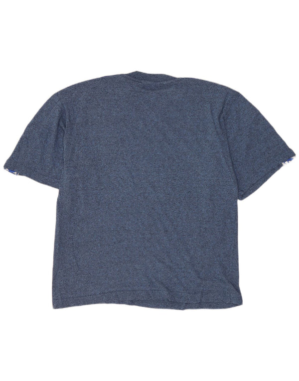 Asics muška majica kratkih rukava s grafičkim motivima UK 41 srednje plavi flekasti pamuk