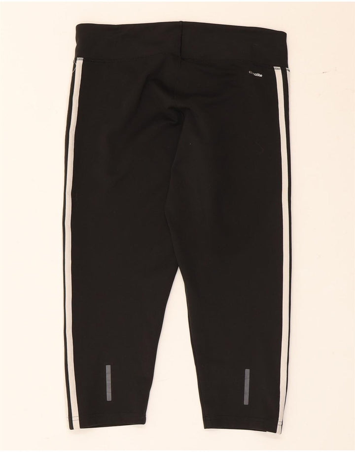 ADIDAS Ženske Climalite Capri tajice UK 12/14 Srednje crni poliester
