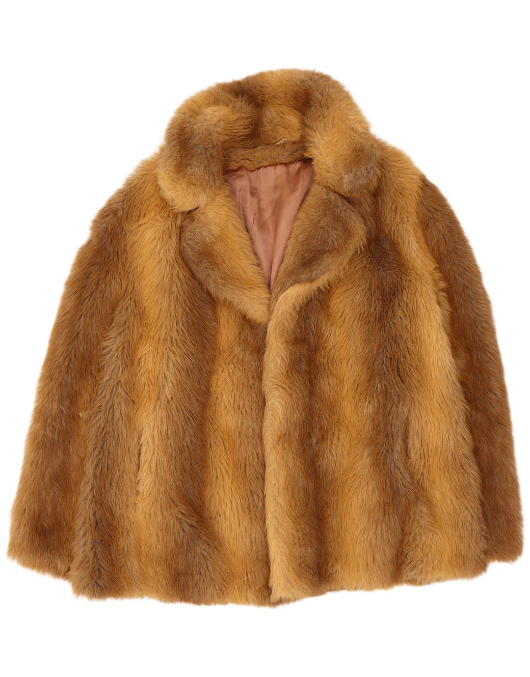 Vintage ženska jakna od umjetnog krzna EU 38 srednje smeđa modacryl