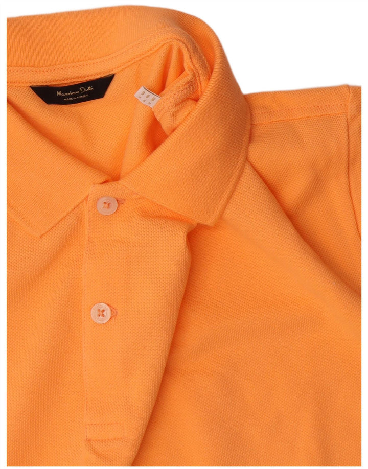 Massimo Dutti muška polo majica srednje narančaste pamučne boje