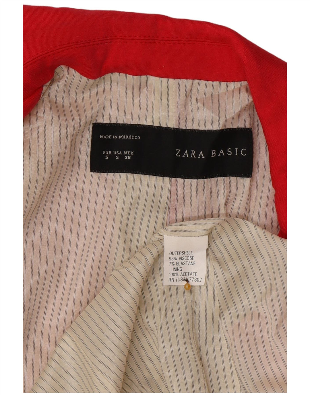Zara ženski sako sa 1 gumbom UK 10 Mala ružičasta viskoza