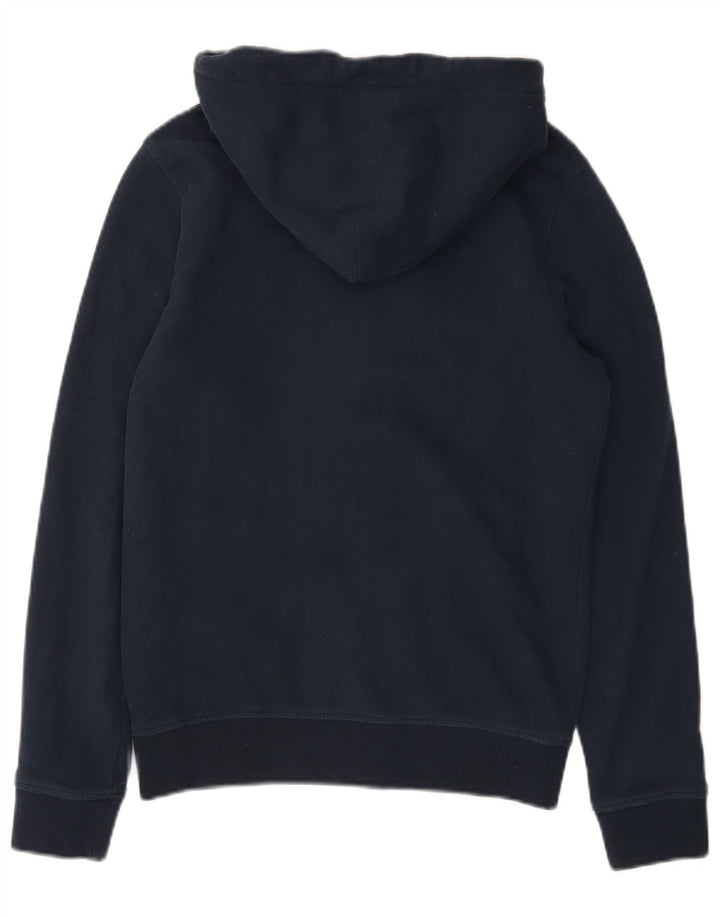 GANT muška majica s kapuljačom s patentnim zatvaračem mala tamnoplava pamučna