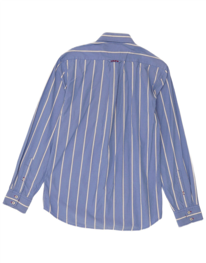 Crew Clothing Muška krojena košulja od srednje plavog pamuka na pruge